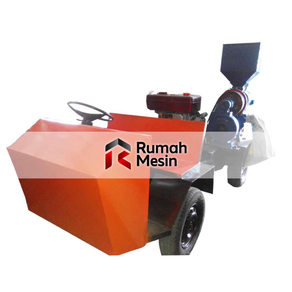 mobil penggiling padi desa