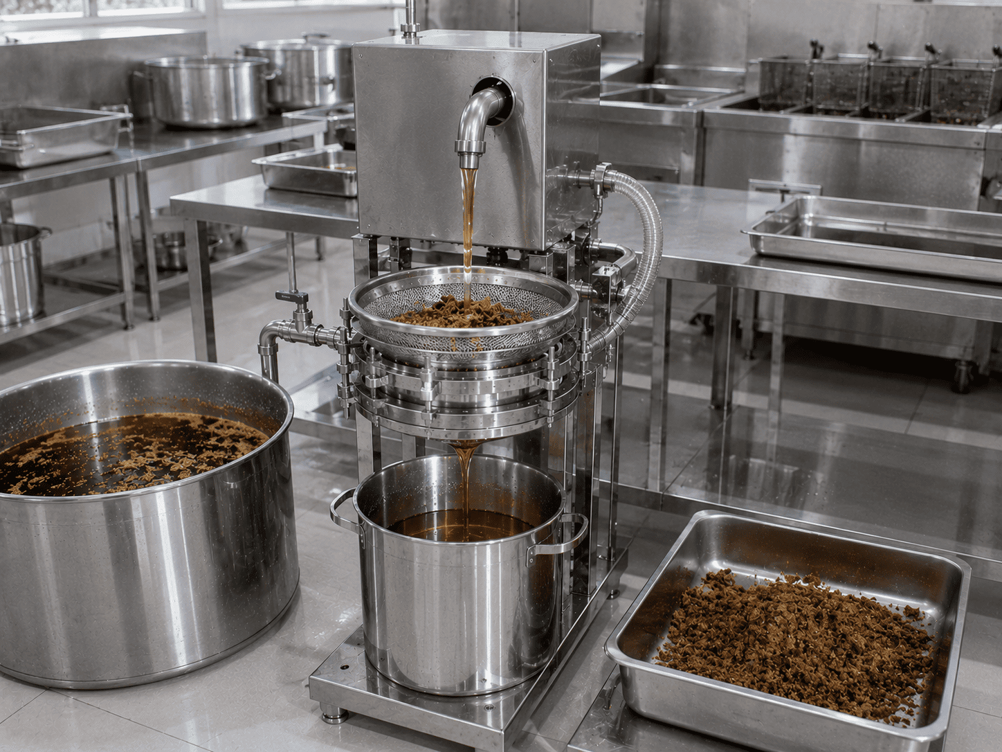 proses pembersihan ampas minyak goreng
